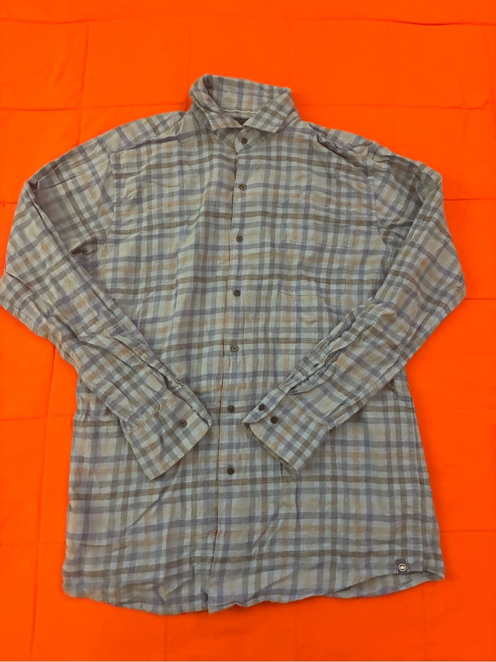 Peter Millar Shirt Mens Medium Button Down Long Sleeve Crown Sport Plaid